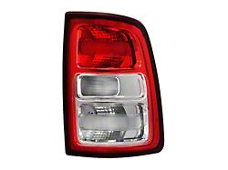 OE Style Tail Light; Chrome Housing; Red Clear Lens; Passenger Side (19-24 RAM 3500 Big Horn, Tradesman)