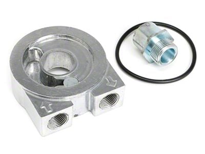 Oil Cooler Sandwich Adapter; 22mm x 1.50 Threads (14-22 6.4L RAM 3500)