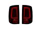 OLED Tail Lights; Chrome Housing; Dark Red Smoked Lens (13-18 RAM 3500 w/ Factory LED Tail Lights)