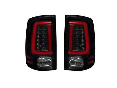 OLED Tail Lights; Black Housing; Smoked Lens (10-18 RAM 3500 w/ Factory Halogen Tail Lights)