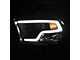 Plank Style Halo Projector Headlights; Black Housing; Clear Lens (10-18 RAM 3500 w/ Factory Halogen Non-Projector Headlights)