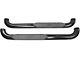 Platinum 4-Inch Oval Side Step Bars; Black (10-24 RAM 3500 Regular Cab)