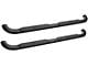 Platinum 4-Inch Oval Side Step Bars; Black (10-24 RAM 3500 Crew Cab)