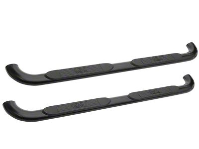 Platinum 4-Inch Oval Side Step Bars; Black (10-24 RAM 3500 Mega Cab)