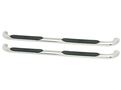 Platinum 4-Inch Oval Side Step Bars; Stainless Steel (10-24 RAM 3500 Crew Cab)