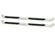 Platinum 4-Inch Oval Side Step Bars; Stainless Steel (10-24 RAM 3500 Crew Cab)