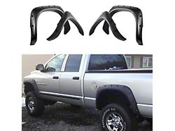 Pocket Dimple Style Fender Flares; Smooth Black (03-09 RAM 3500)