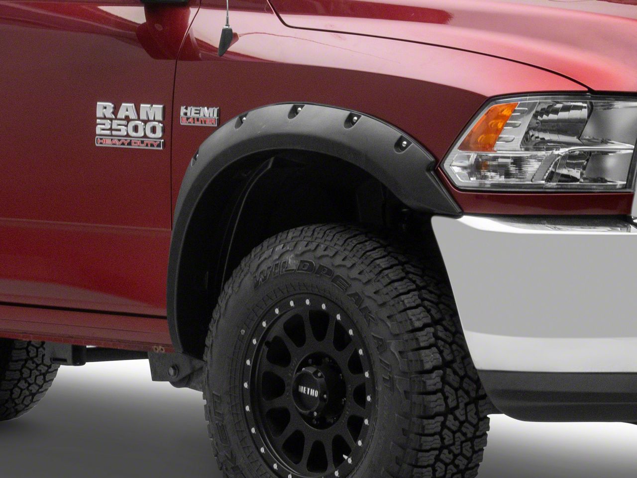 RAM 3500 Pocket Style Fender Flares; Textured Black (10-18 RAM 3500 SRW ...