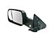 Powered Heated Towing Mirror with Puddle Light; Textured Black; Driver Side (2012 RAM 3500)