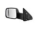 Powered Heated Towing Mirror with Puddle Light; Textured Black; Driver Side (10-11 RAM 3500)