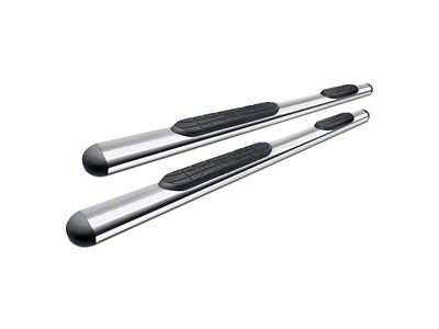 Premier 4 Oval Nerf Side Step Bars without Mounting Kit; Stainless Steel (10-18 RAM 3500 Crew Cab)