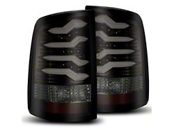 PRO-Series LED Tail Lights; Jet Black Housing; Smoked Lens (19-24 RAM 3500 w/ Factory Halogen Tail Lights)