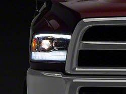 PRO-Series Projector Headlights; Chrome Housing; Clear Lens (10-18 RAM 3500 w/ Factory Halogen Non-Projector Headlights)