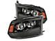 PRO-Series Projector Headlights; Jet Black Housing; Clear Lens (13-18 RAM 3500 w/ Factory Halogen Projector Headlights)