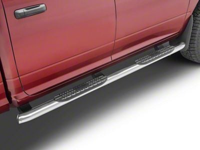 Pro Traxx 4-Inch Oval Side Step Bars; Stainless Steel (10-24 RAM 3500 Crew Cab)