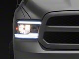 Projector Headlights; Chrome Housing; Clear Lens (09-18 RAM 3500 w/ Factory Halogen Non-Projector Headlights)