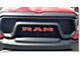 RAM Grille Letter Overlay Decals; Carbon Fiber (19-24 RAM 3500)