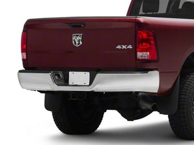 Rear Bumper; Not Pre-Drilled for Backup Sensors; Chrome (10-18 RAM 3500)