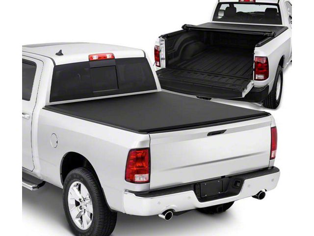 Roll Up Style Tonneau Cover; Black (03-09 RAM 3500 w/ 6.4-Foot Box)