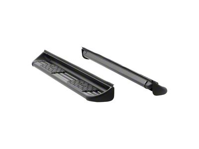 Stainless Side Entry Running Boards; Body Mount; Textured Black (10-24 RAM 3500 Crew Cab)