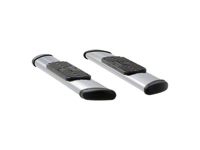 Regal 7-Inch Oval Side Step Bars without Mounting Brackets; Polished Stainless (10-24 RAM 3500 Regular Cab)