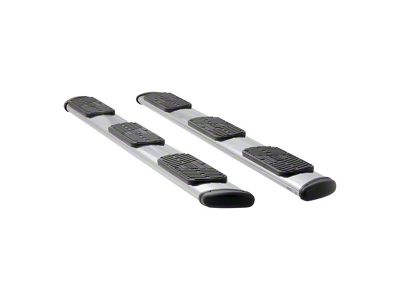 Regal 7-Inch Wheel-to-Wheel Oval Side Step Bars; Polished Stainless (13-24 RAM 3500 Crew Cab w/ 8-Foot Box)