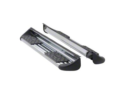 Stainless Side Entry Running Boards without Mounting Brackets; Polished (06-10 RAM 3500 Mega Cab)