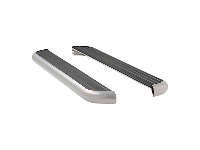 MegaStep 6.50-Inch Running Boards without Mounting Brackets; Polished Stainless (03-09 RAM 3500 Regular Cab w/ 6.4-Foot Box; 06-09 RAM 3500 Mega Cab)