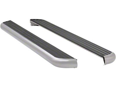 MegaStep 6.50-Inch Wheel-to-Wheel Running Boards; Polished Stainless (13-18 RAM 3500 Crew Cab w/ 6.4-Foot Box)