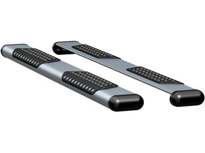 O-Mega II 6-Inch Oval Side Step Bars; Rocker Mount; Silver (10-24 RAM 3500 Regular Cab)