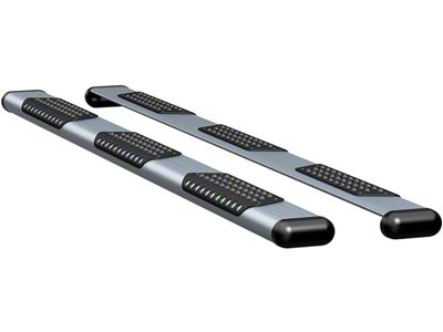 O-Mega II 6-Inch Wheel-to-Wheel Oval Side Step Bars; Silver (13-18 RAM 3500 Regular Cab w/ 8-Foot Box)