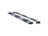 O-Mega II 6-Inch Wheel-to-Wheel Oval Side Step Bars without Mounting Brackets; Silver (06-18 RAM 3500 Mega Cab)