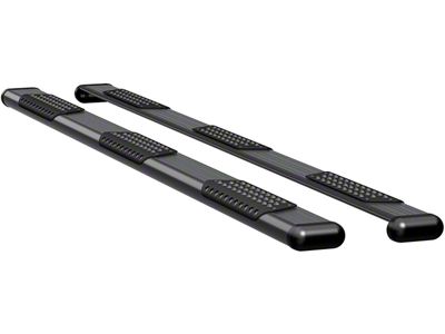 O-Mega II 6-Inch Wheel-to-Wheel Oval Side Step Bars; Textured Black (13-18 RAM 3500 Mega Cab)