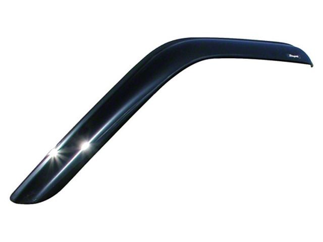 Tape-Onz Sidewind Deflectors; Front Only; Smoke (03-09 RAM 3500 Regular Cab)