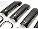 Chrome Delete Smart Key Door Handle Covers; Gloss Black (13-18 RAM 3500 Crew Cab)