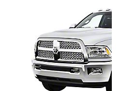 Stainless Steel Billet Lower Grille Insert; Black (10-18 RAM 3500)