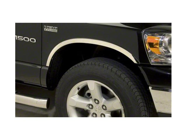 Putco Stainless Steel Fender Trim; Covers Top Half of Wheel Well (03-09 RAM 3500)