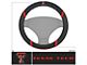 Steering Wheel Cover with Texas Tech University Logo; Black (Universal; Some Adaptation May Be Required)