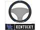 Steering Wheel Cover with University of Kentucky Logo; Black (Universal; Some Adaptation May Be Required)