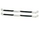 Platinum 4-Inch Oval Side Step Bars; Stainless Steel (03-09 RAM 3500 Quad Cab)