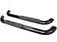Platinum 4-Inch Oval Side Step Bars; Black (03-09 RAM 3500 Regular Cab)