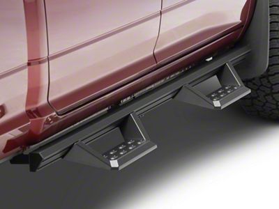 STX Drop Side Step Bars; Black (10-24 RAM 3500 Crew Cab)