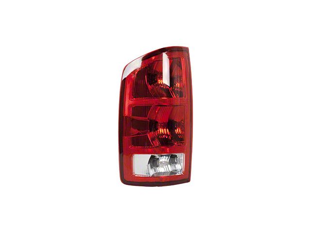 Replacement Tail Light; Chrome Housing; Red/Clear Lens; Driver Side (03-06 RAM 3500)