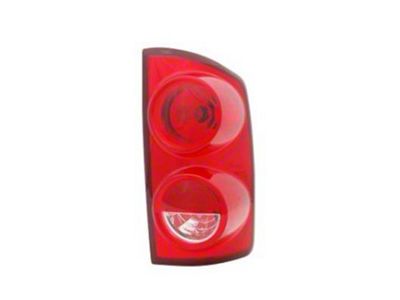 CAPA Replacement Tail Light; Chrome Housing; Red/Clear Lens; Driver Side (07-08 RAM 3500)