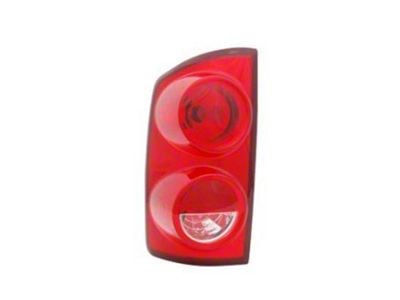 CAPA Replacement Tail Light; Chrome Housing; Red/Clear Lens; Passenger Side (07-08 RAM 3500)