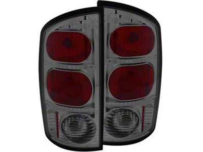 Tail Lights; Chrome Housing; Smoked Lens (03-06 RAM 3500)