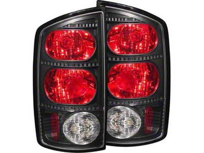 Tail Lights; Black Housing; Dark Smoked (03-06 RAM 3500)