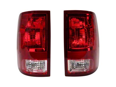 Tail Lights; Chrome Housing; Red Lens (10-18 RAM 3500)