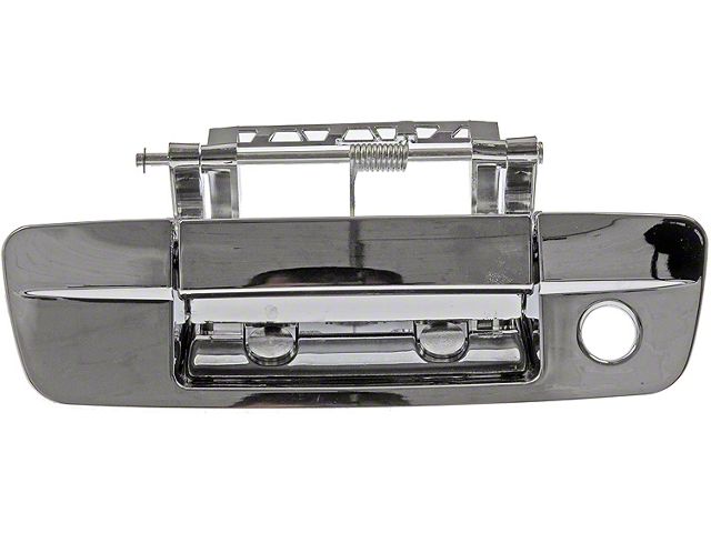 Tailgate Handle; All Chrome; With Keyhole; Without Backup Camera (10-18 RAM 3500)