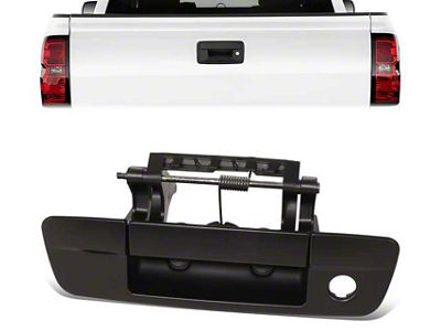 Tailgate Handle with Keyhole; Primed Black (10-18 RAM 3500)